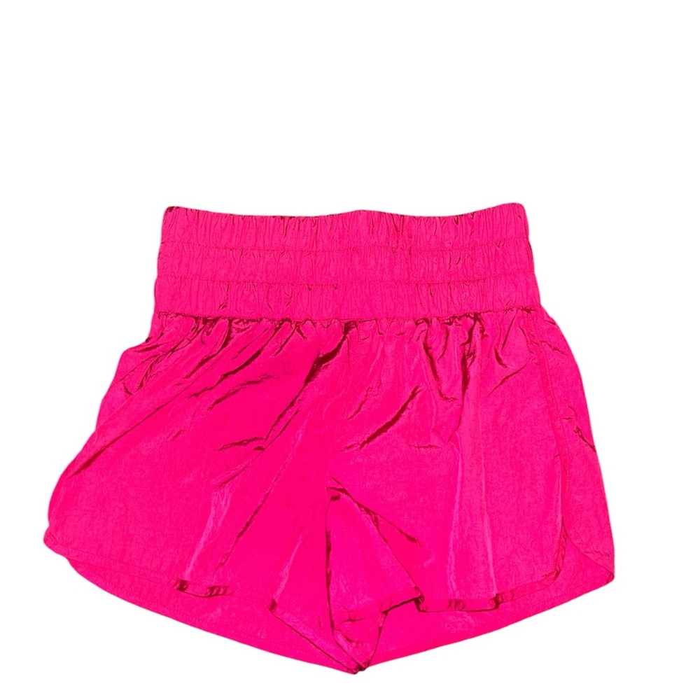 Vibrant Pink High-Waisted Shorts